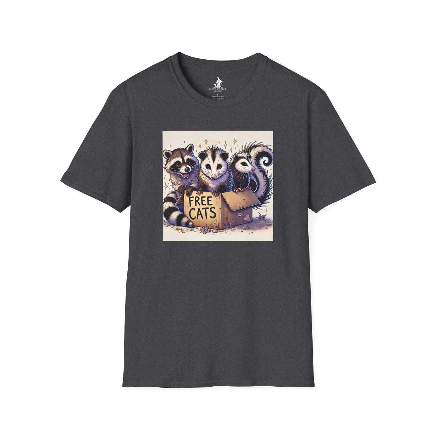 Free Cats! - Unisex Softstyle T-Shirt