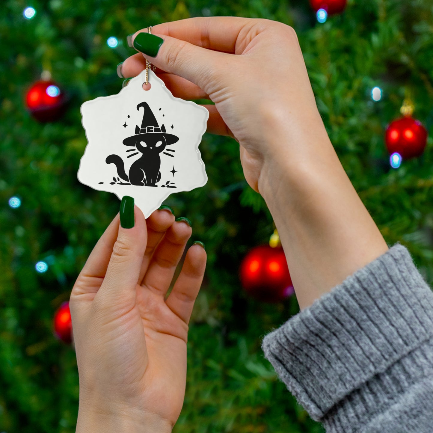 "Nyx" Ceramic Ornament