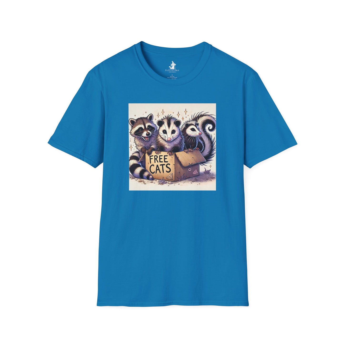 Free Cats! - Unisex Softstyle T-Shirt