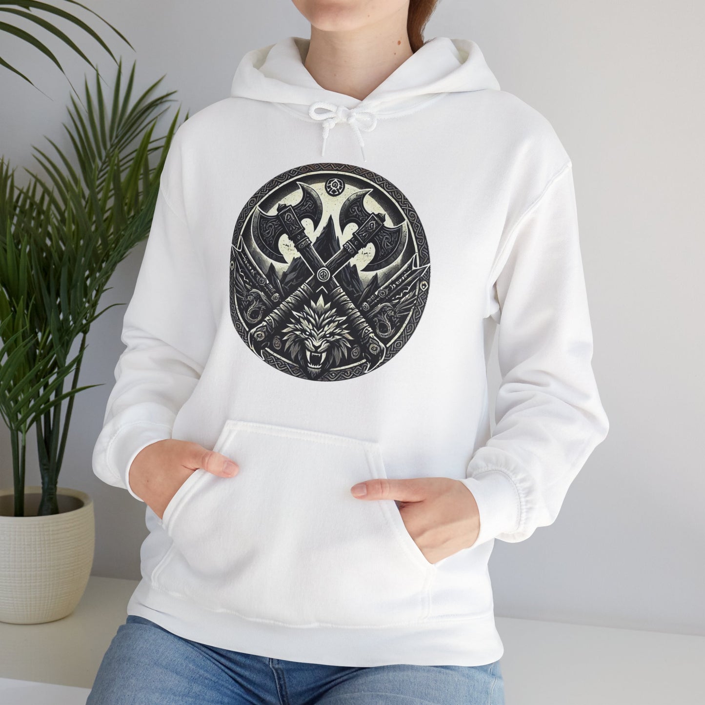 Barbarian Emblem - Unisex Heavy Blend™ Hooded Sweatshirt