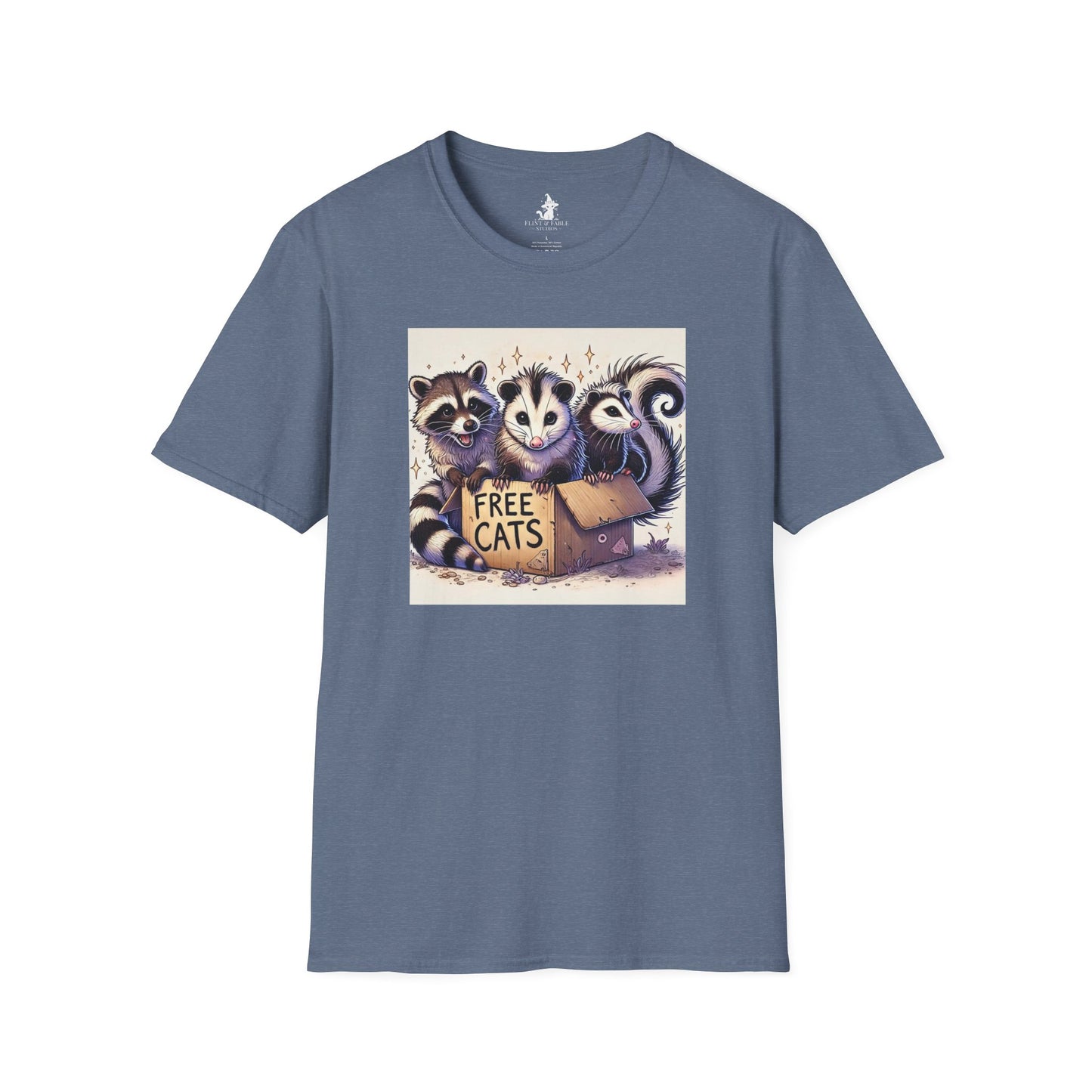 Free Cats! - Unisex Softstyle T-Shirt