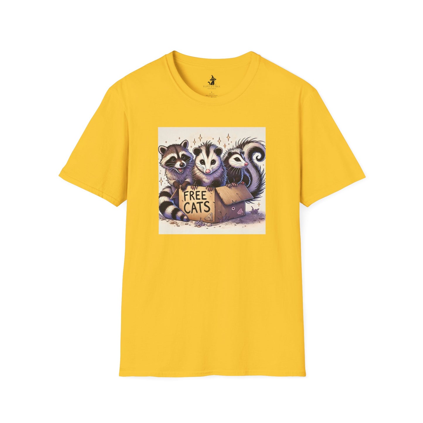 Free Cats! - Unisex Softstyle T-Shirt