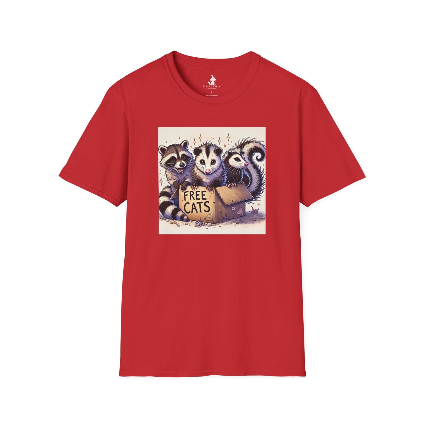 Free Cats! - Unisex Softstyle T-Shirt