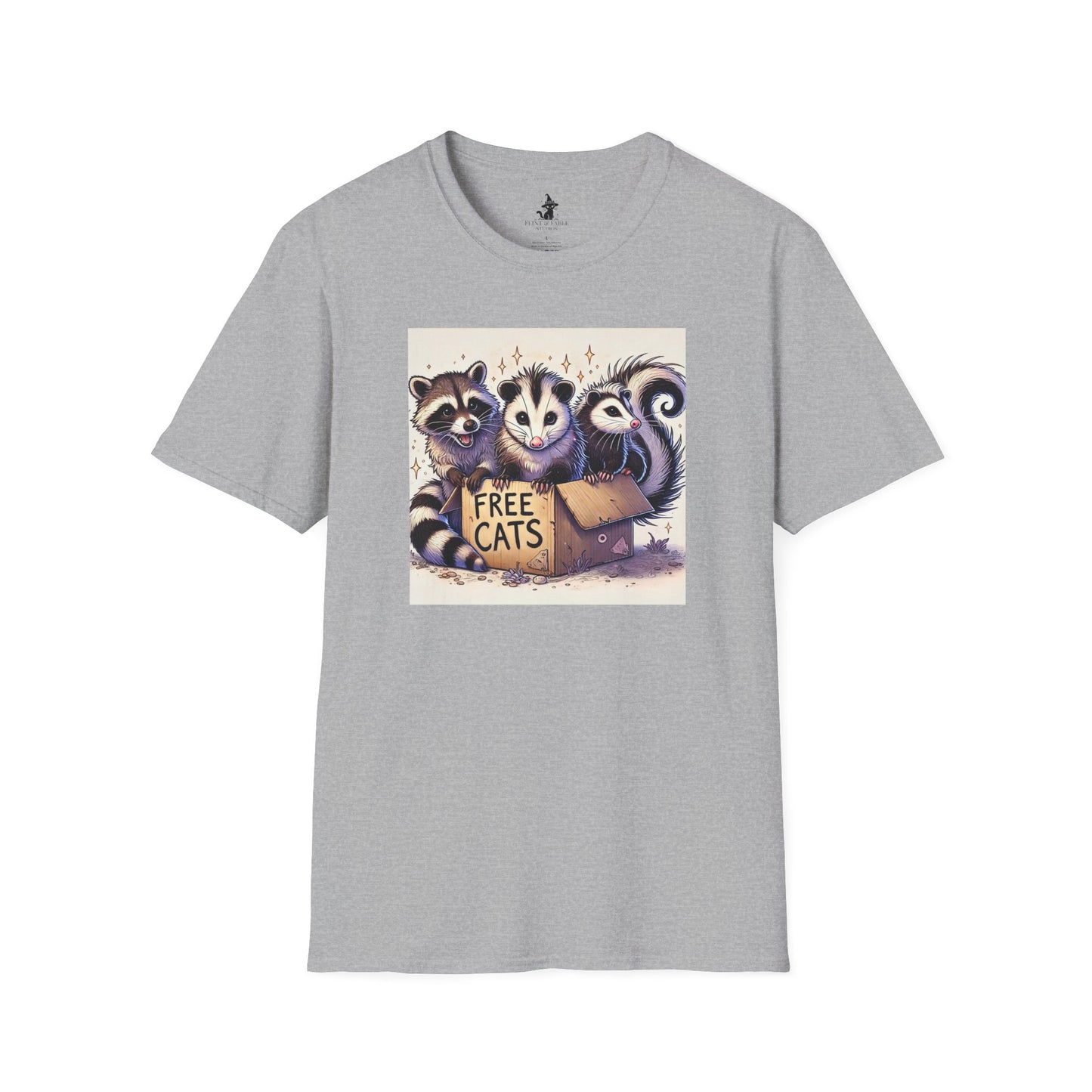 Free Cats! - Unisex Softstyle T-Shirt