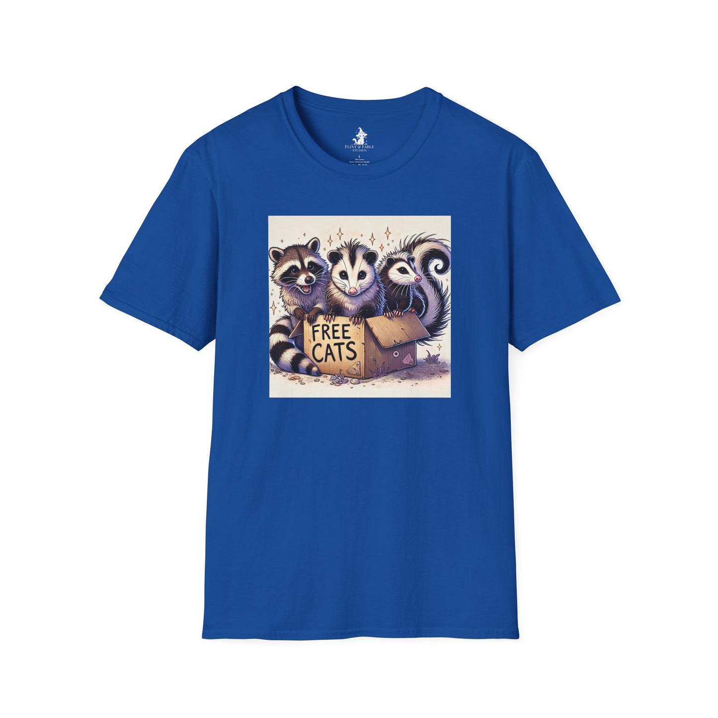 Free Cats! - Unisex Softstyle T-Shirt