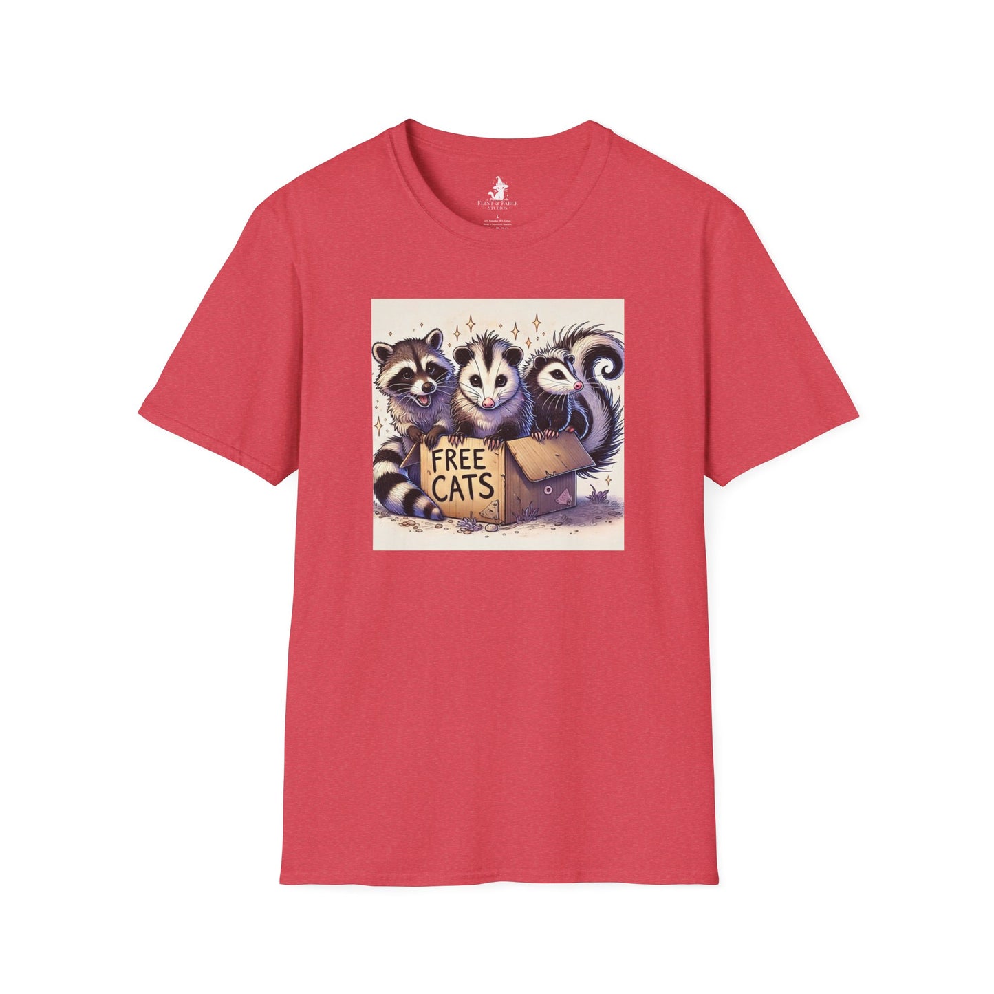 Free Cats! - Unisex Softstyle T-Shirt