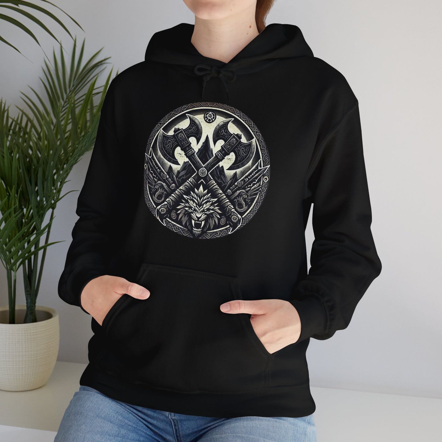 Barbarian Emblem - Unisex Heavy Blend™ Hooded Sweatshirt