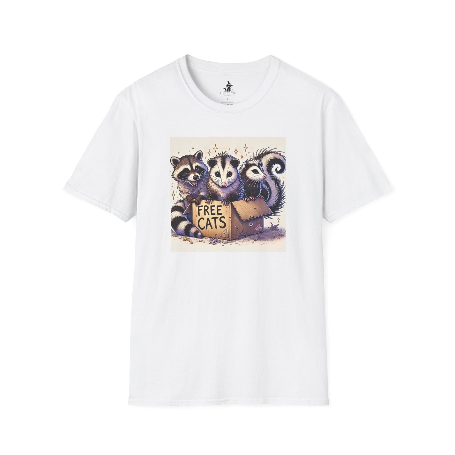 Free Cats! - Unisex Softstyle T-Shirt