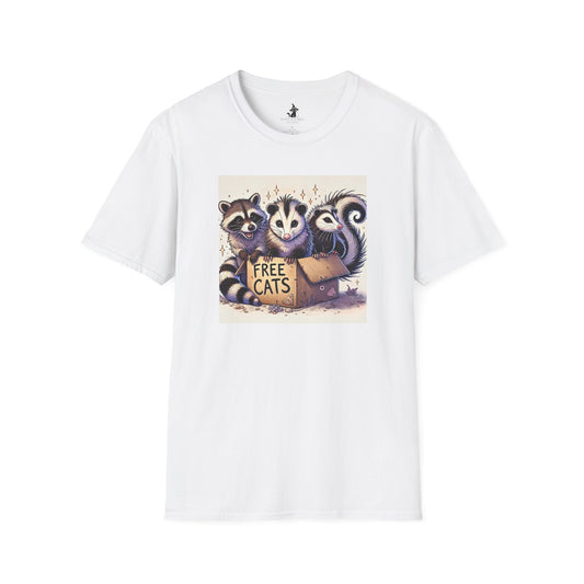 Free Cats! - Unisex Softstyle T-Shirt