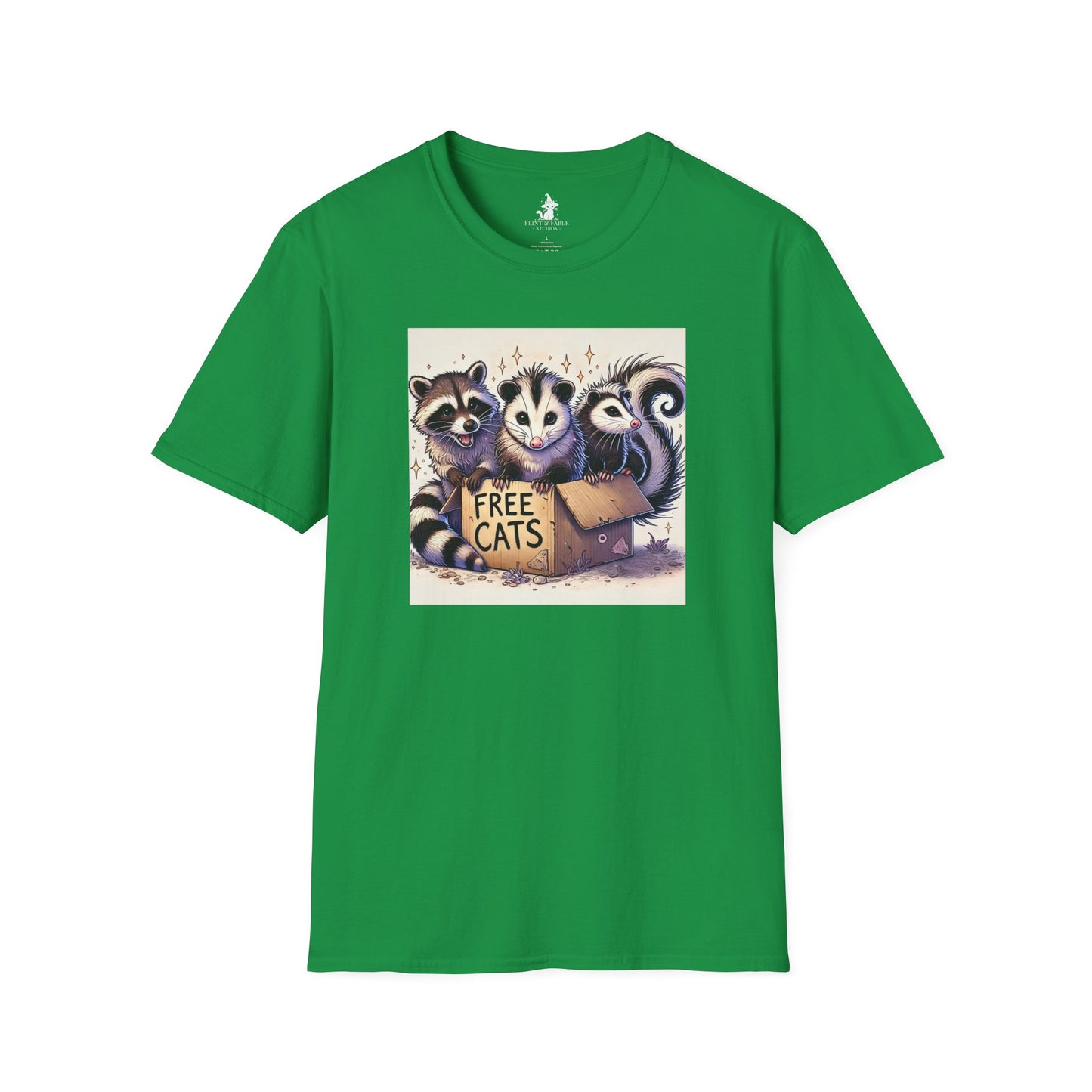 Free Cats! - Unisex Softstyle T-Shirt
