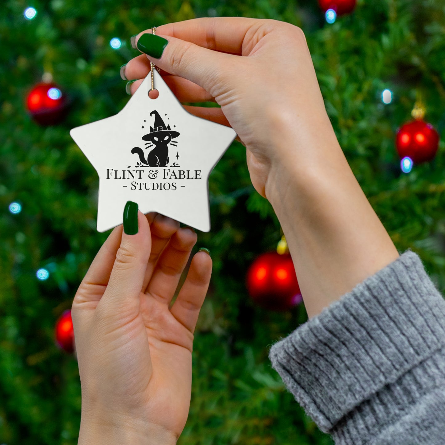 "Nyx" Flint & Fable - Ceramic Ornament