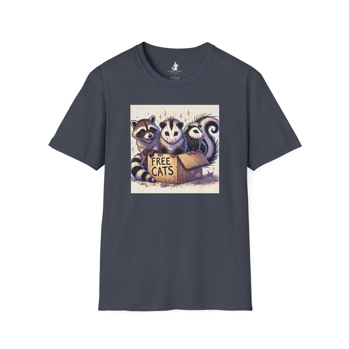 Free Cats! - Unisex Softstyle T-Shirt