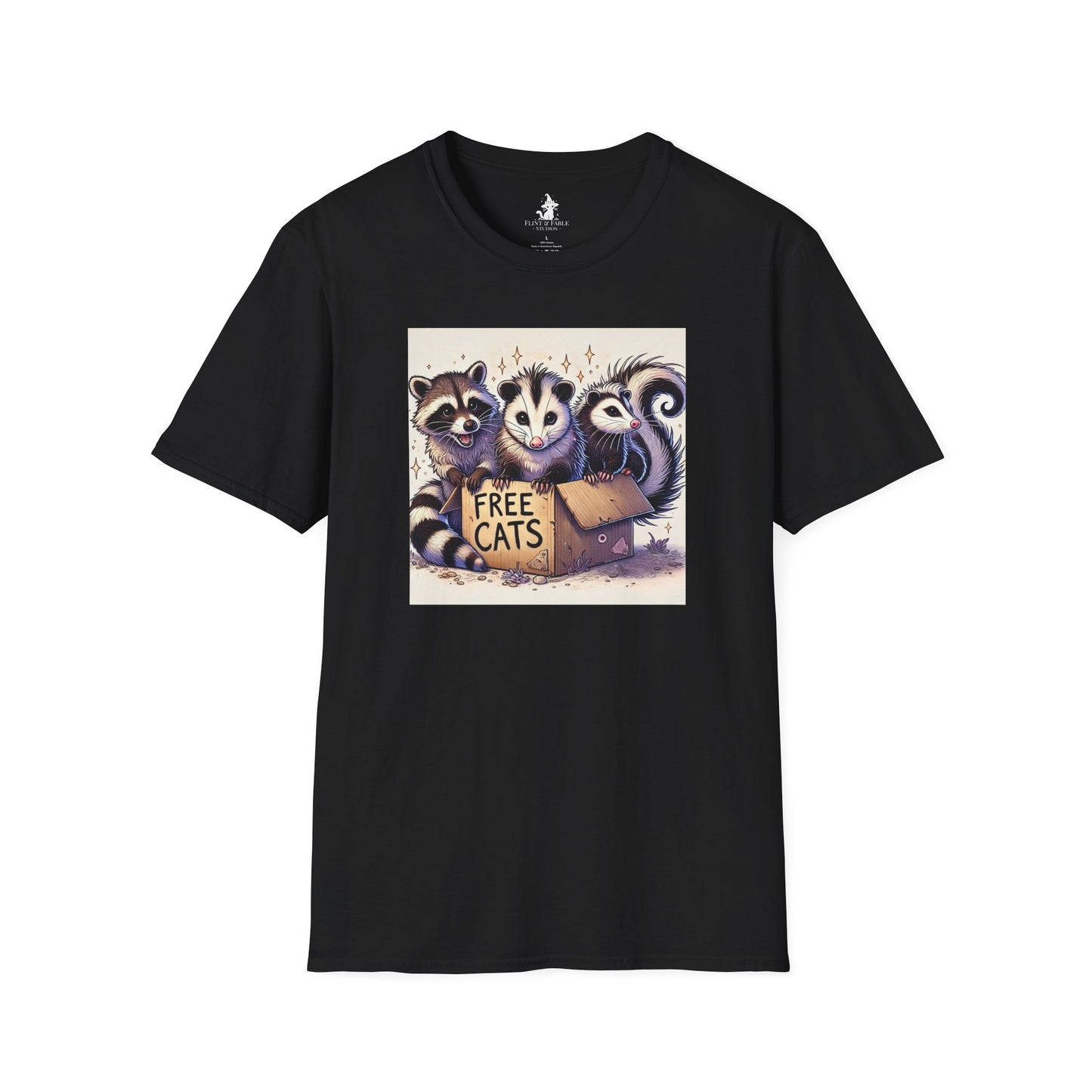 Free Cats! - Unisex Softstyle T-Shirt